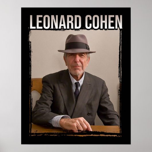 Leonard Cohen Portrait (2) Poster (Voorkant)