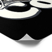 Leonard Cohen Retro Portrait FanArt Tribute Poster (Hoek)