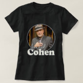 Leonard Cohen Retro Portrait FanArt Tribute T-shirt (Design voorkant)