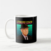 Leonard Cohen Retro Portrait Koffiemok (Links)