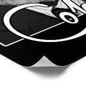 Leonard Cohen Retro Style Gifts voor ventilatoren Poster (Hoek)