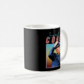 Leonard Cohen Retro Style Music Fan Gifts Koffiemok (Voorkant rechts)