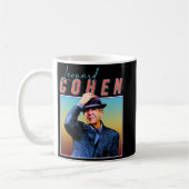 Leonard Cohen Retro Style Music Fan Gifts Koffiemok (Links)