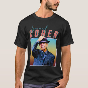 Leonard Cohen Retro Style Music Fan Gifts T-shirt