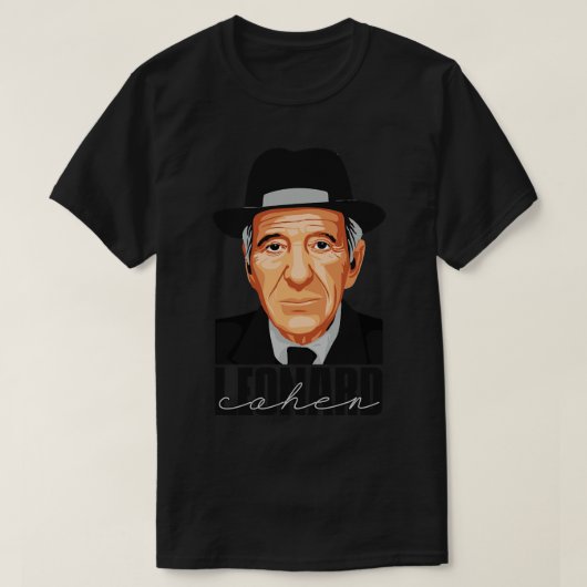 Leonard Cohen Style T-shirt (Design voorkant)