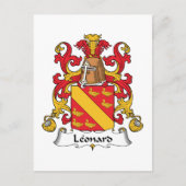 Leonard Family Crest Briefkaart (Voorkant)