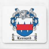 Leonard Family Crest Muismat (Voorkant)