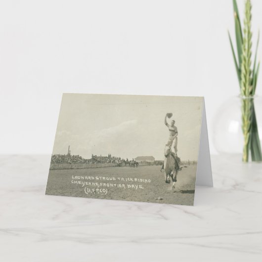 Leonard Stroud truc rijden. Kaart (Voorkant)