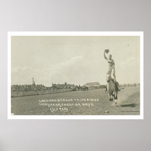 Leonard Stroud truc rijden. Poster (Voorkant)