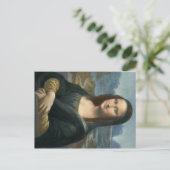 Leonarde da Vinci Mona Lisa Briefkaart (Staand voorkant)