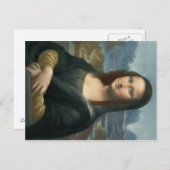 Leonarde da Vinci Mona Lisa Briefkaart (Voorkant / Achterkant)