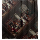 Leonardo da Cutro en Ruy Lopez Play Chess Douchegordijn (Voorkant)