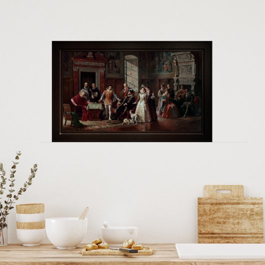 Leonardo da Cutro en Ruy Lopez Play Chess Poster (Keuken)