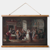 Leonardo da Cutro en Ruy Lopez schaken Hangend Wandkleed (Voorkant)