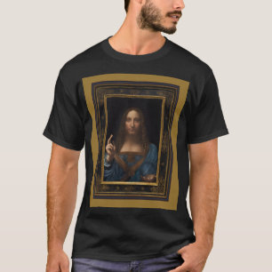 Leonardo da Vinci 1500 Salvator Mundi beeldende ku T-shirt
