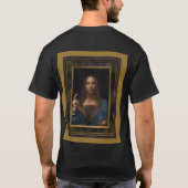 Leonardo da Vinci 1500 Salvator Mundi beeldende ku T-shirt (Achterkant)