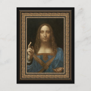 Leonardo da Vinci 1500 Salvator Mundi Briefkaart
