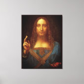Leonardo da Vinci 1500 Salvator Mundi Fine Art Canvas Afdruk (Voorkant)