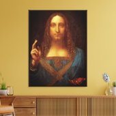 Leonardo da Vinci 1500 Salvator Mundi Fine Art Canvas Afdruk (Insitu (Woonkamer))