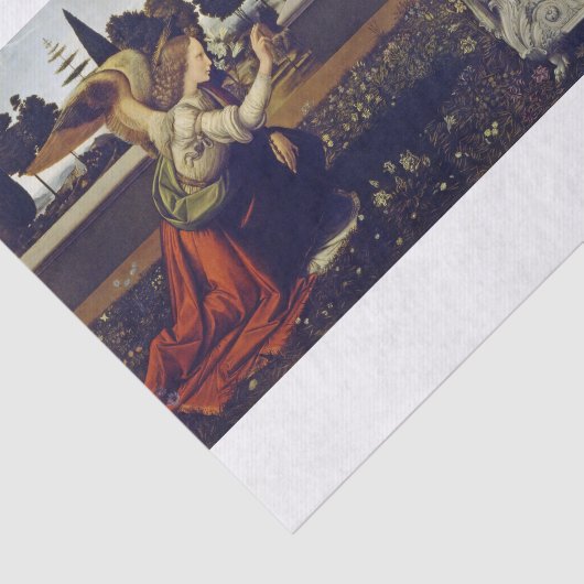 Leonardo Da Vinci | Aankondiging (circa 1472) Tissuepapier (Detail)