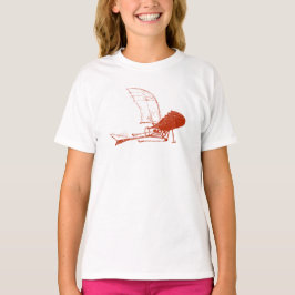 Leonardo da Vinci Airplane Flyer t-shirt