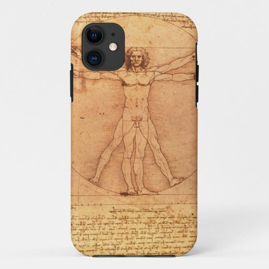 Leonardo Da Vinci Anatomy Studie over het menselij Case-Mate iPhone Case (Achterkant)