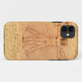 Leonardo Da Vinci Anatomy Studie over het menselij Case-Mate iPhone Case (Achterkant (horizontaal))