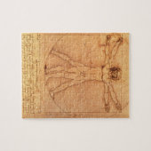 Leonardo Da Vinci Anatomy Studie over het menselij Legpuzzel (Horizontaal)