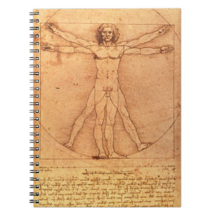 Leonardo Da Vinci Anatomy Studie over het menselij Notitieboek