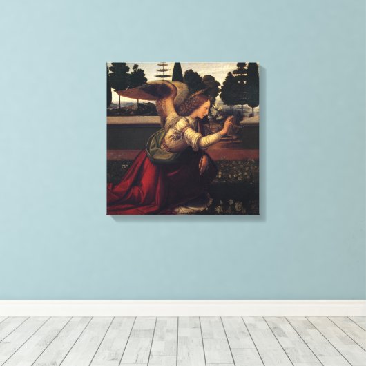 Leonardo Da Vinci Angel - Afdruk van schilderCanva Canvas Afdruk (Insitu (Houten vloer))