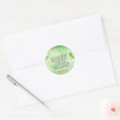 Leonardo da Vinci Animal Rights citeert vegan Ronde Sticker (Envelop)