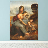 Leonardo da Vinci – Anna Selbdritt – Anna Metterza Canvas Afdruk (Insitu (Houten vloer))