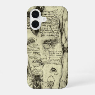 Leonardo da Vinci antieke menselijke anatomie Lary iPhone 16 Hoesje