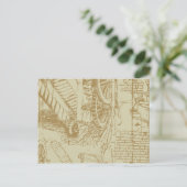 Leonardo Da Vinci Artwork Briefkaart (Staand voorkant)