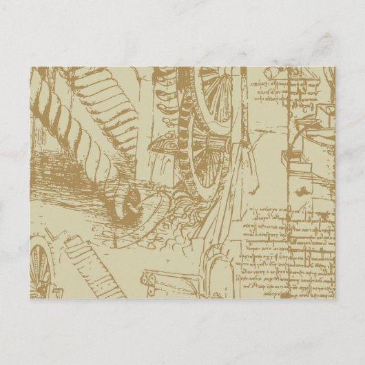 Leonardo Da Vinci Artwork Briefkaart (Voorkant)