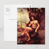 Leonardo da Vinci - Bacchus Briefkaart (Voorkant / Achterkant)