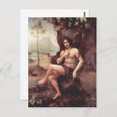 Leonardo da Vinci Bachus 1511-1515 Technique Holz  Briefkaart (Voorkant / Achterkant)
