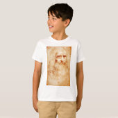 Leonardo da Vinci, beweerde zelfportret. T-shirt (Voorkant volledig)
