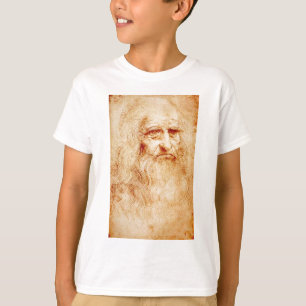 Leonardo da Vinci, beweerde zelfportret. T-shirt