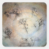  Leonardo Da Vinci Bloemen Sticker (Voorkant)