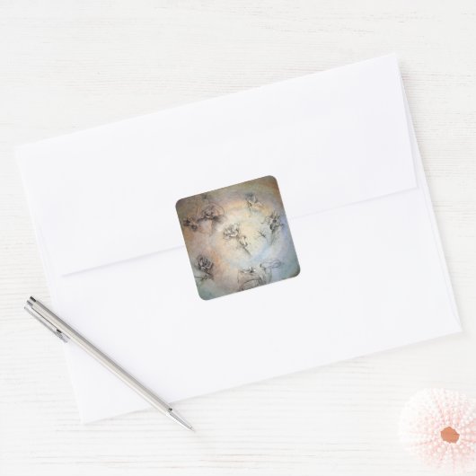  Leonardo Da Vinci Bloemen Sticker (Envelop)