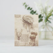 Leonardo da Vinci - Brain Physiology Briefkaart (Staand voorkant)