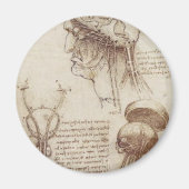 Leonardo da Vinci - Brain Physiology Magneet (Voorkant)