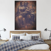 Leonardo da Vinci Burlington-Karton Anna Selbdritt Canvas Afdruk (Insitu (Slaapkamer))