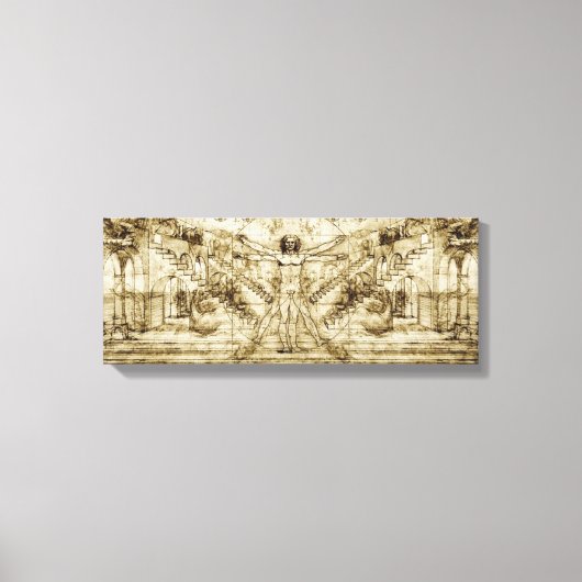 Leonardo Da Vinci Canvas Afdruk (Voorkant)