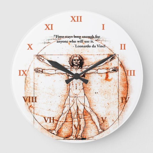 Leonardo da Vinci Clock Grote Klok (Voorkant)