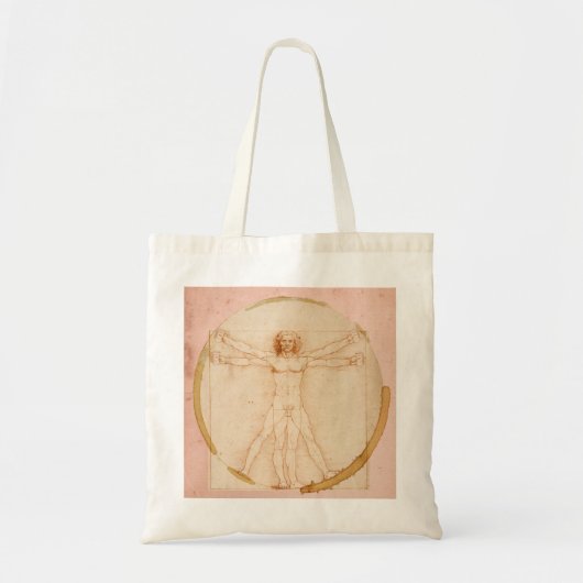 Leonardo Da Vinci-Coffee Man Tote Bag (Voorkant)