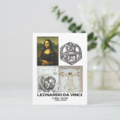 Leonardo da Vinci Collage (Collectie van werkzaamh Briefkaart (Staand voorkant)