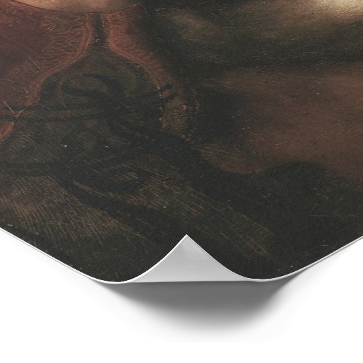 Leonardo da Vinci Dame met een Ermine Schilderkuns Poster (Hoek)