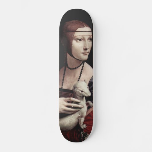 Leonardo Da Vinci - Dame met een Ermine Skateboard (Voorkant)